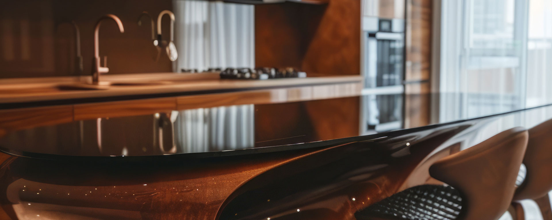 Contemporary living room with blue accents