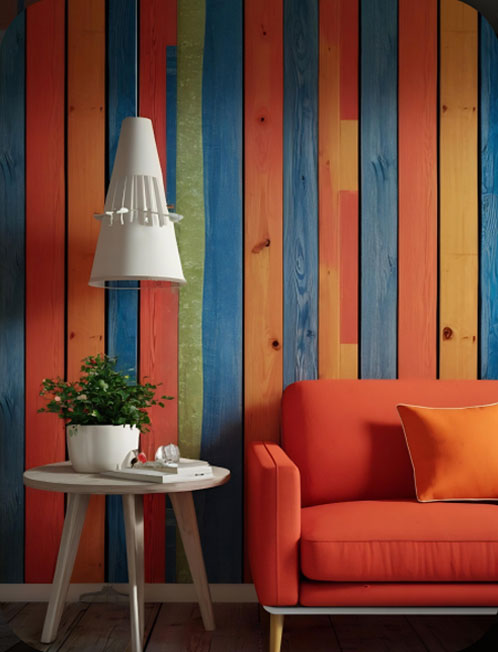 Wooden floor and chair